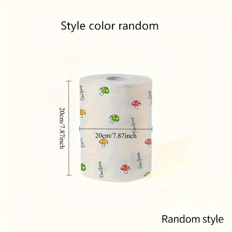 1ROLL Disposable Dishcloth Kitchen Paper Lazy Rag Absorbent Cloth Wet and Dry Household Non-stick Oil Reusable Cleaning Cloth