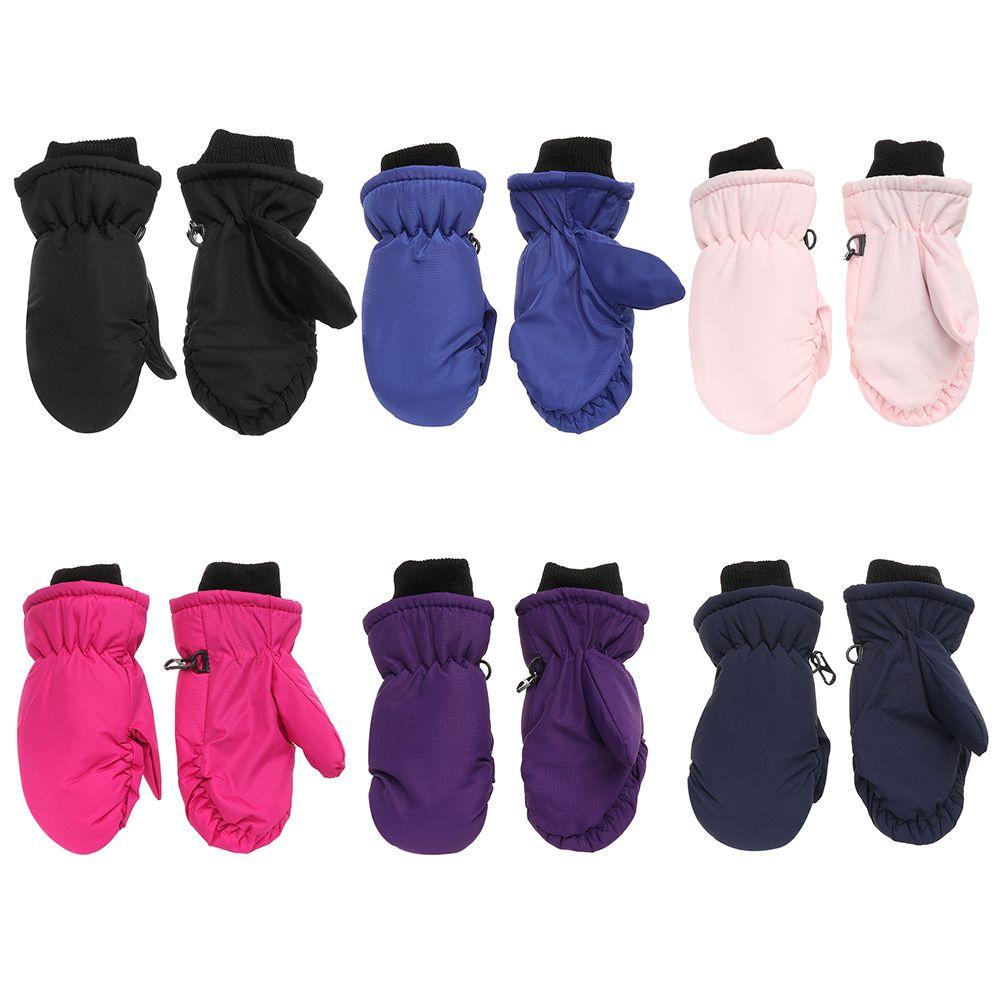 Must Thicken Warm Windproof Waterproof Children Ski Gloves Snow Snowboard Long-sleeved Mitten