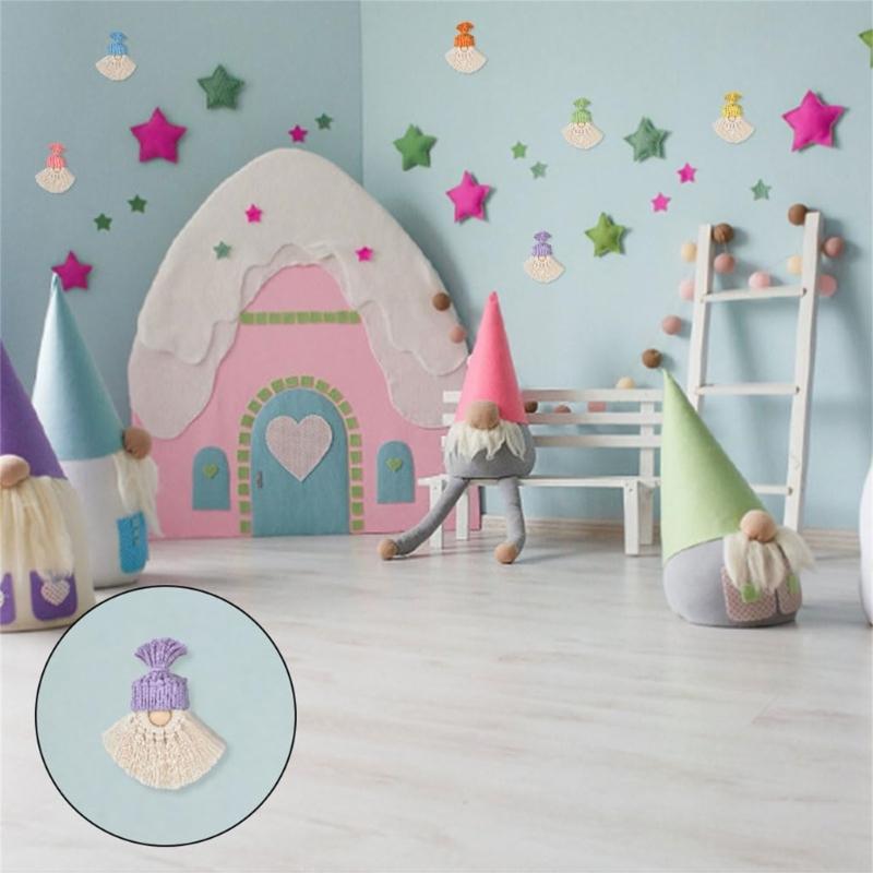 Weihnachtsmann DIY-Kits mit Anleitung, DIY Makramee Weihnachtsdekorationen