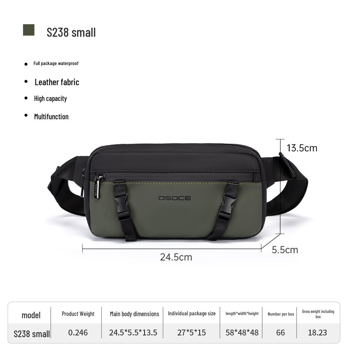 

OSOCE Унисекс Легкая Водонепроницаемая Сумка Кроссбоди и Нагрудная Сумка