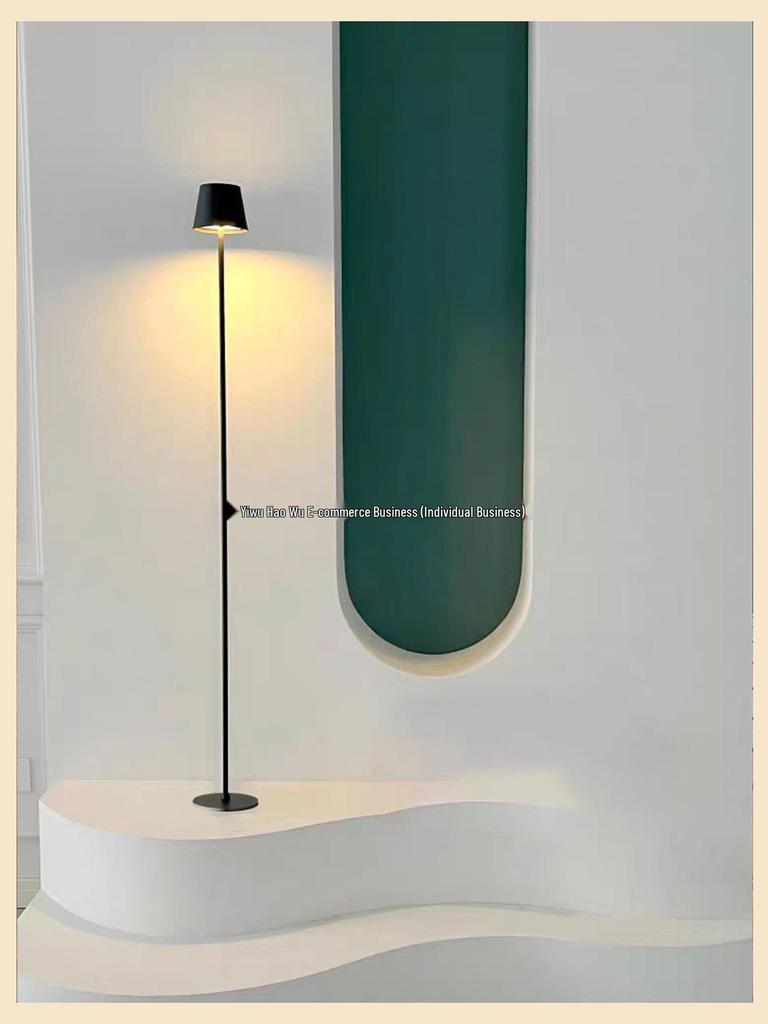 A6T Creative Wireless Ultra-Minimalist Floor Lamp: Luxury Bedside and Living Room Light with Charging Feature.