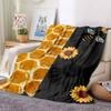 1PC Honeycomb Pattern Blanket - Soft Warm All-Season Throw for Sofa, Bed, Car, Office, Throw For Sofa yy250916105