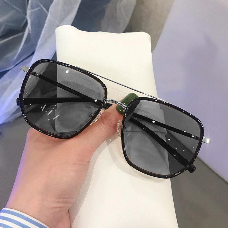 

Color Changing Photosensitive Glasses For Women Myopia Large Frame Reading Glasses Blue Light Blocking Light Goggles 0