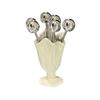 6Pcs Light Luxury Fruit Forks Set Stainless Steel Fruit Picks Storage Jar Set  For Tasting Salad