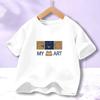 Girls' Anime Cartoon Short-Sleeve Cotton T-Shirt - Summer 2023 Trend