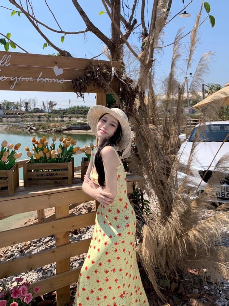 2025 Sommer Retro Französisch Gelb Floral Meerjungfrau Maxikleid