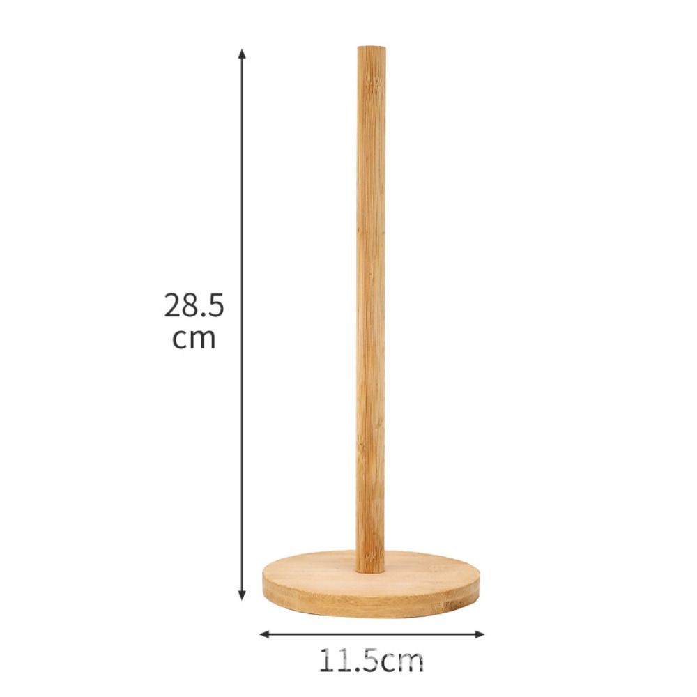 Durable Wooden Paper Towel Holder Anti-Skid Paper Storage Shelf  Bathroom