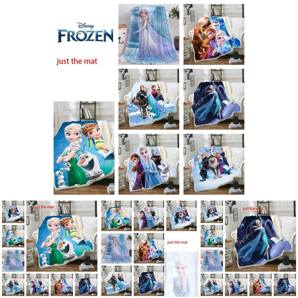 Prinzessin Elsa Flanelldecke Weich und Gemütlich Cartoon-Druckdecke Für Kinder Größe 150*200