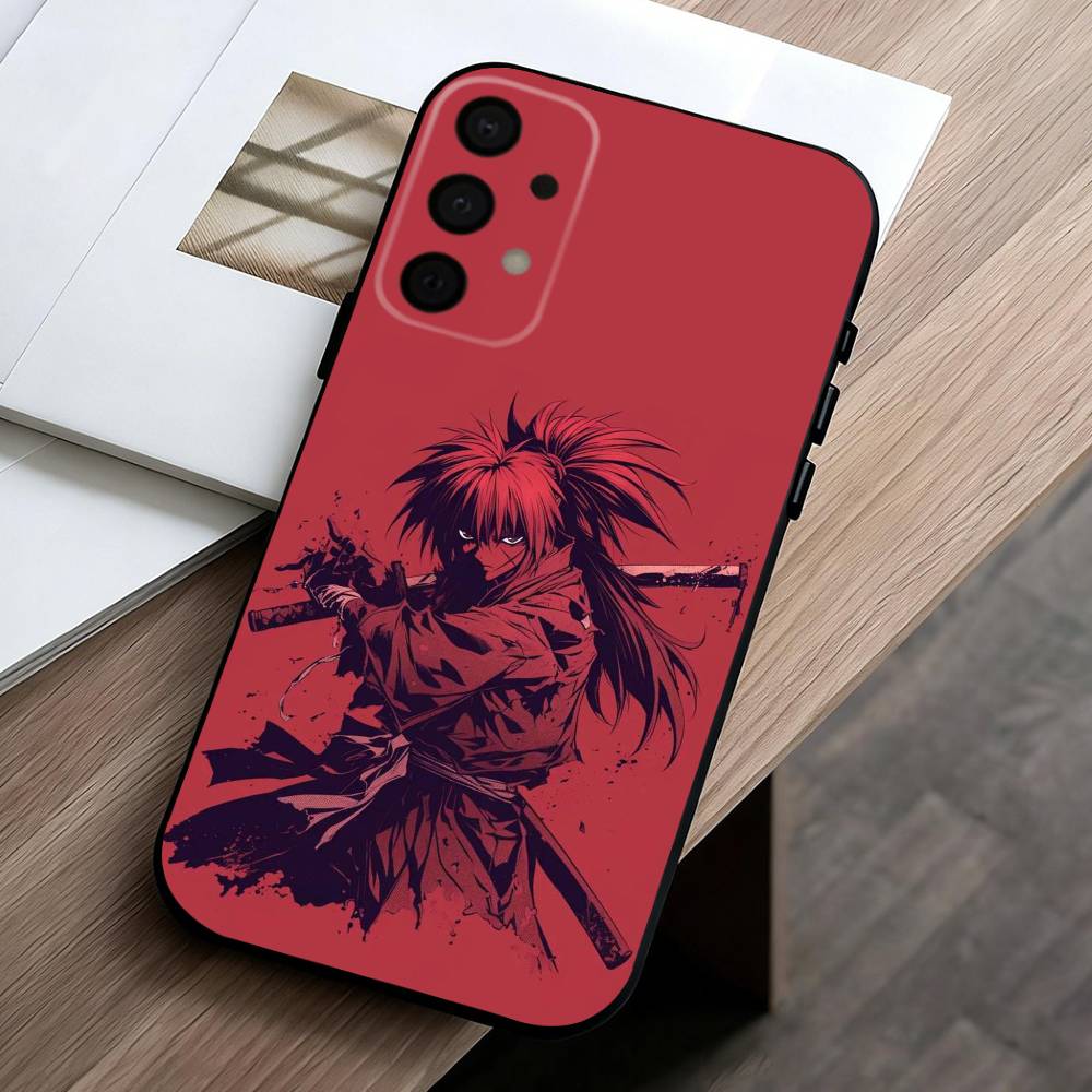 Anime R-Rurouni K-Kenshin-N Phone Case For Samsung Galaxy A73,A72,A71,A70,A53,A52,A51,Soft Silicone Black Cover