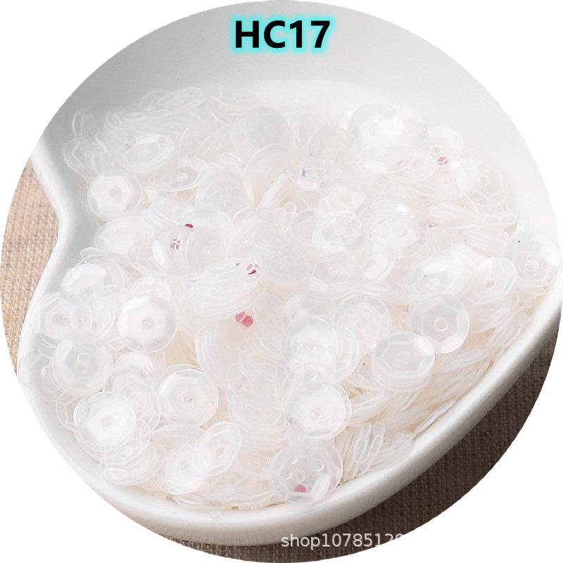 Paetês Côncavos Redondos AB Iridescentes de 6mm - Peças Curvas Brilhantes para Acessórios de Roupa e Joias DIY