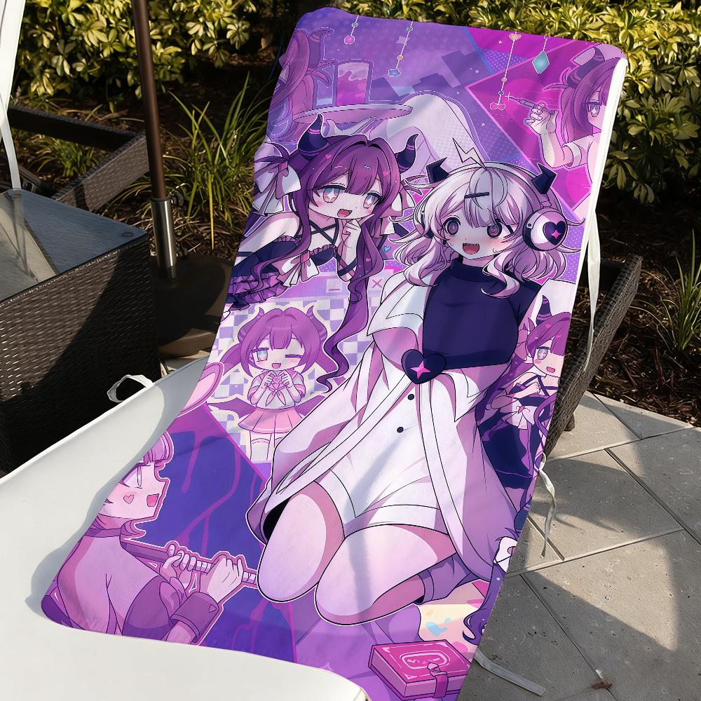 Game Y-Yunyun Syndrome Towel Sports Quick Dry Travel Camping Gear Sandproof Soft Light Large Beach Towel