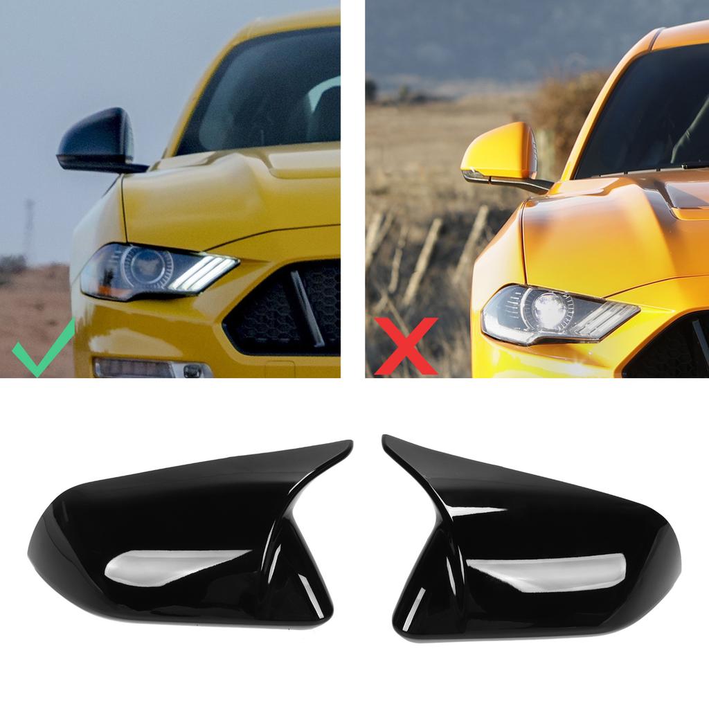 2pcs Door Mirror Cover Left Right Horn Replacement for 20152022