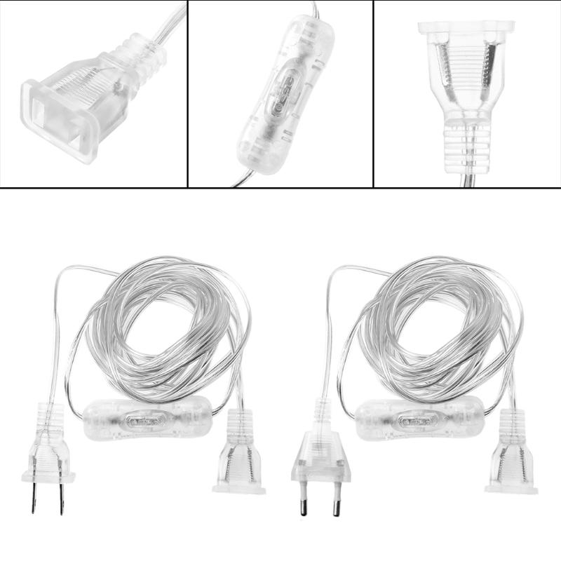 Buy 100W EU US Plug Male To Female AC Power Supply Extension Cable With