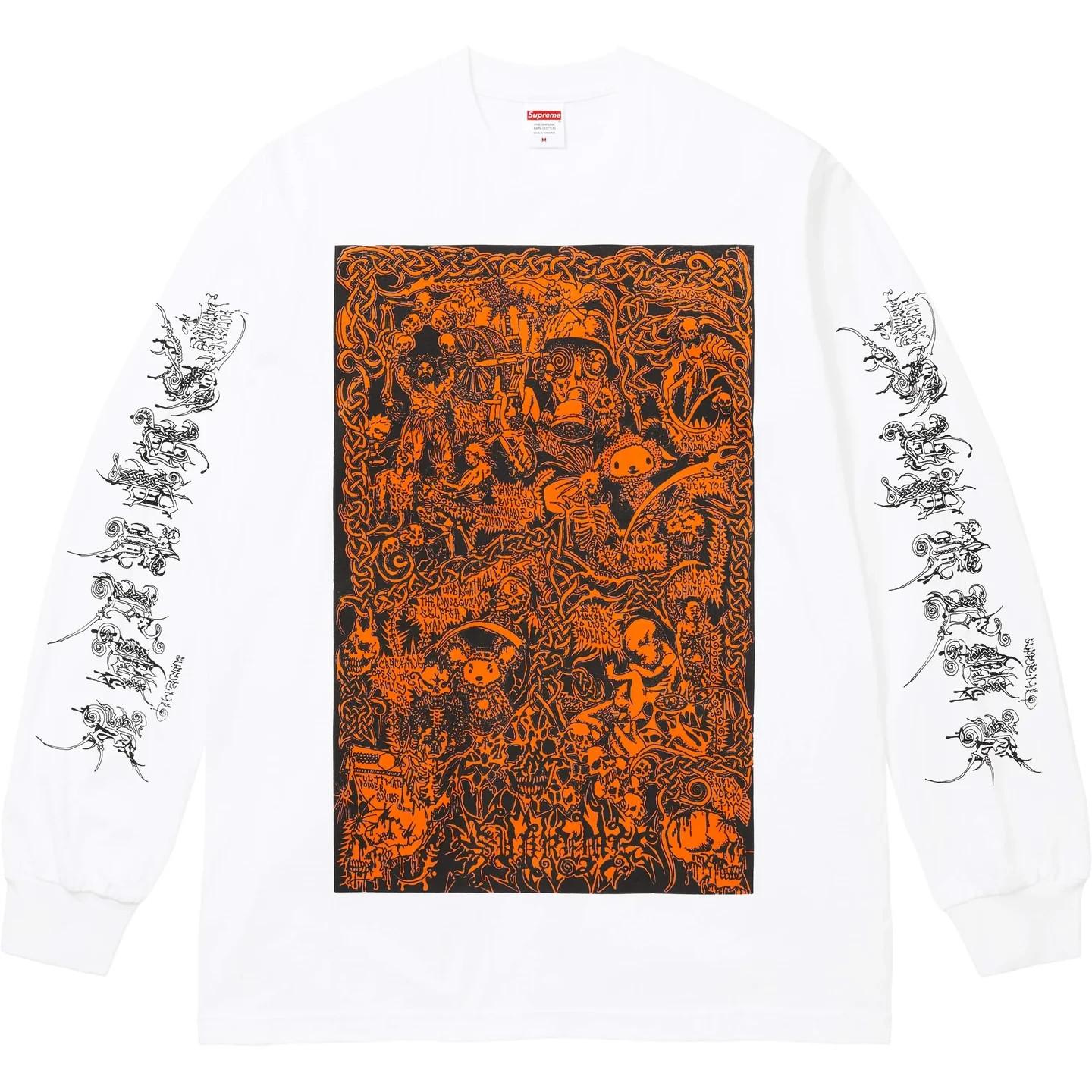 769941 Supreme Wombat L/S Tee White S