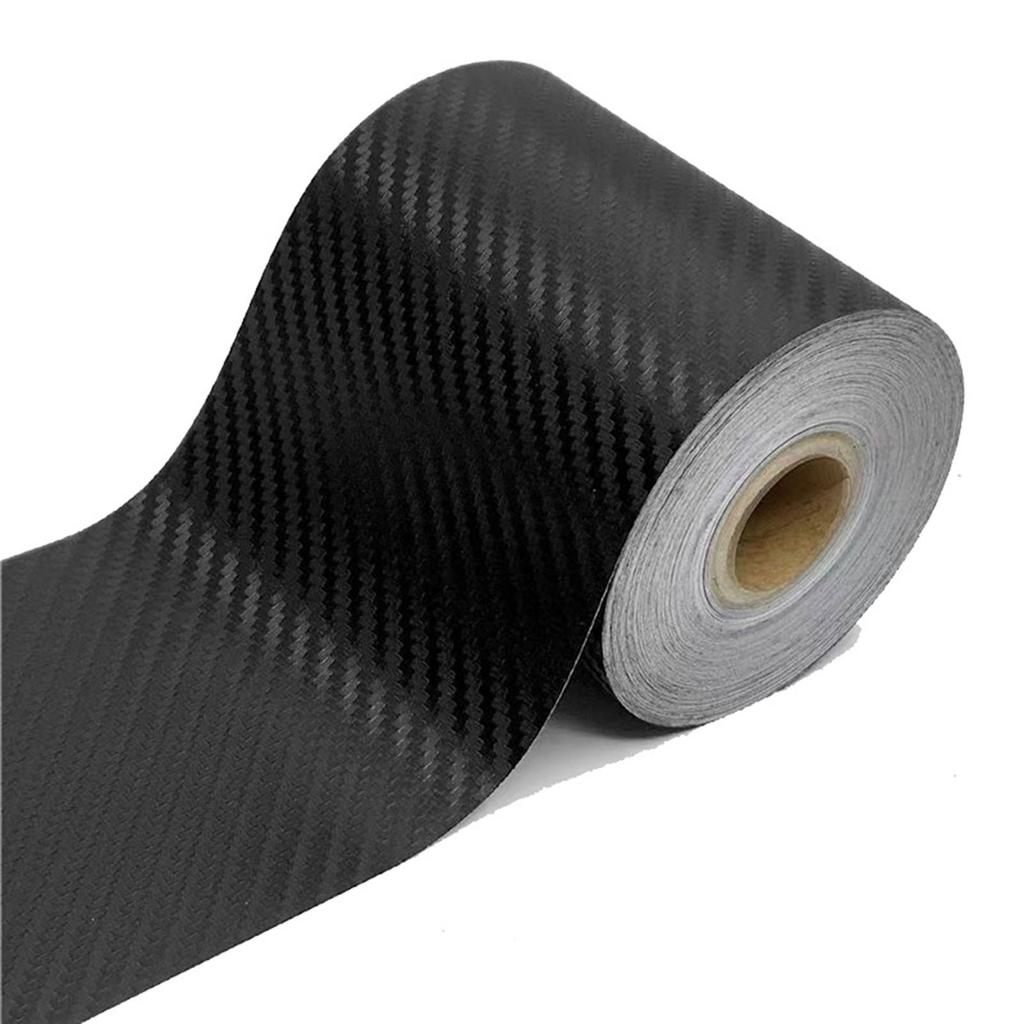 3D Carbon Fiber Car Door Edge Protector Anti-Scratch Guard Strip 7cm X 3m Universal Vehicle Body Bumper Side Mirror Protection