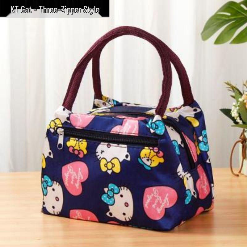 Waterproof Oxford Cloth Tote Bag for Elderly Moms - Small Square Handbag for Shopping and Work
