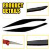 Car Headlight Eyebrow Eyelid Cover Trim Black For BMW 3 Series E90 E91 2005-2012