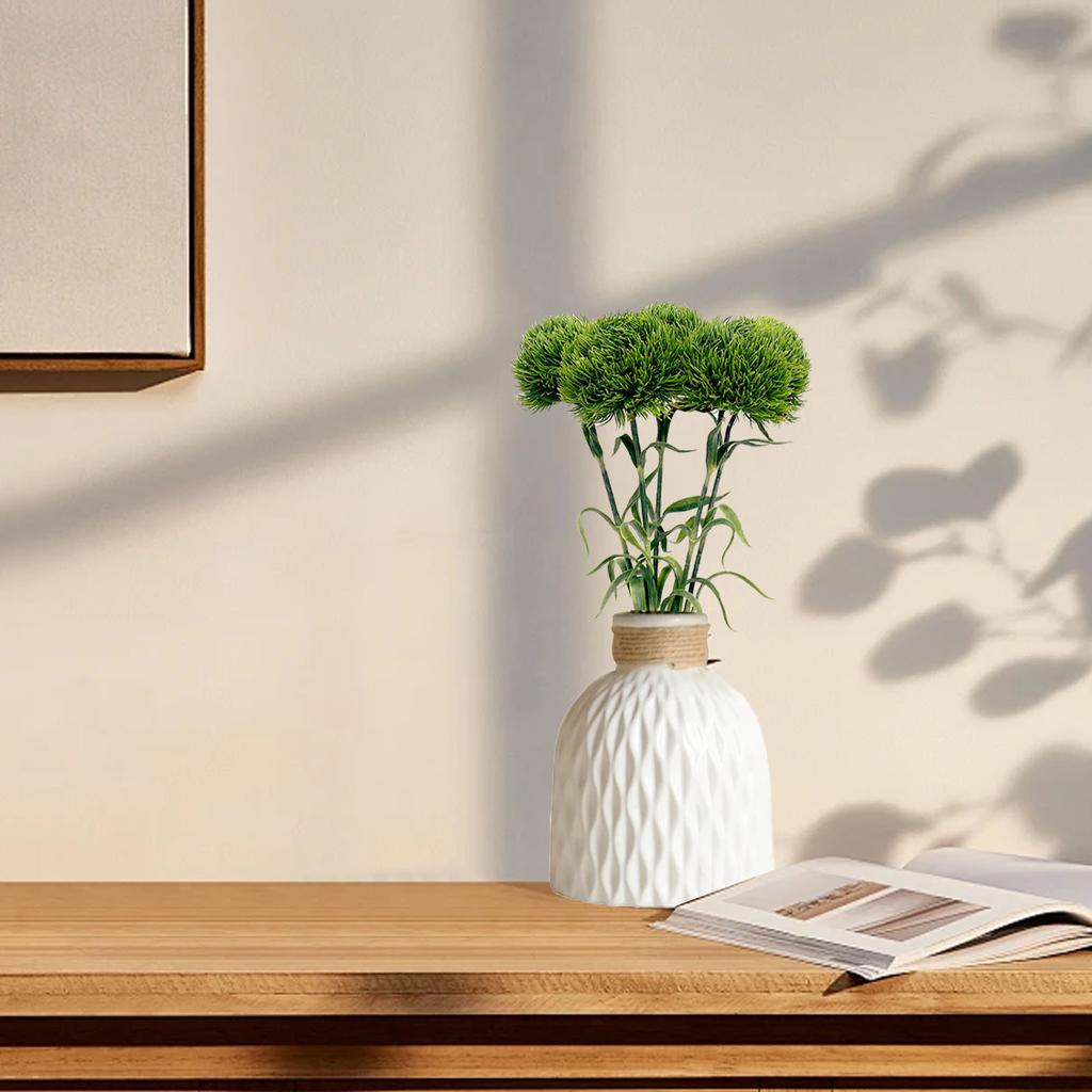 Green Artificial   Fadeproof Versatile Soft Fake Greenery Plant for Home Decoration Flower Arrangment