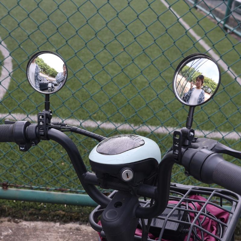 1/2PCS Motorcycle Strap Rearview Mirror Electric Scooters Motorbike Bicycle Extended Rear Reflector Back Mirror Riding Equipment