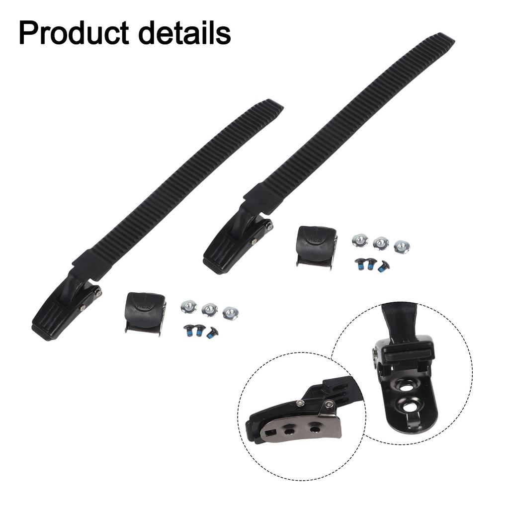 Adjustable Inline Skate Straps 2PCS Replacement with Clamp Buckle Screws Nuts