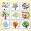 Colorful Abstract Floral Cushion Cover for Sofa or Home Décor