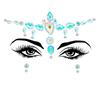 Body Art Rhinestones Stickers Crystal Face Jewels Make Up Festival Face Gems Glitter Face Tattoos For Festival Party Dressing Up