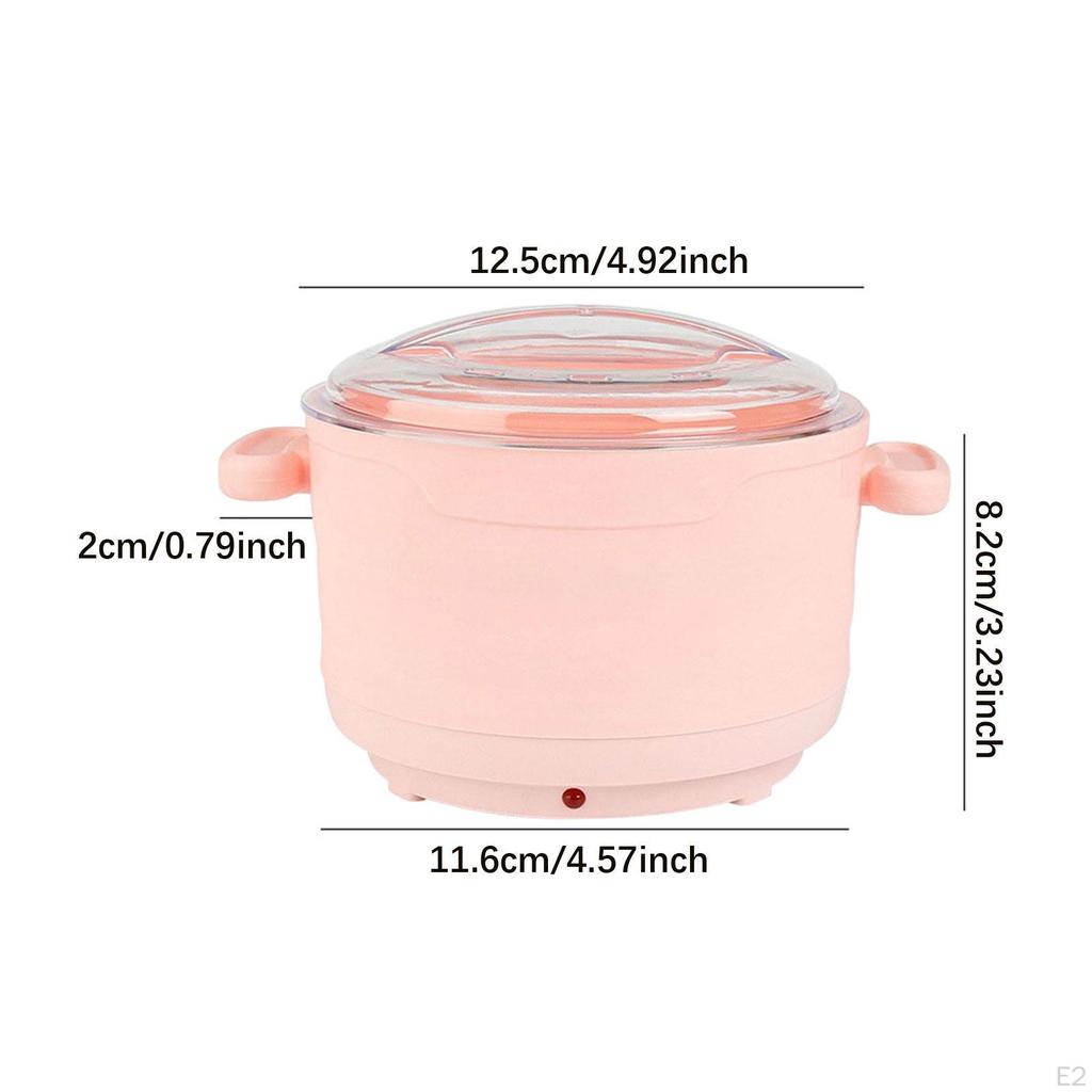 Wax Heater Home Gentle Waxing Foldable Large Capacity Professional for Hands pink