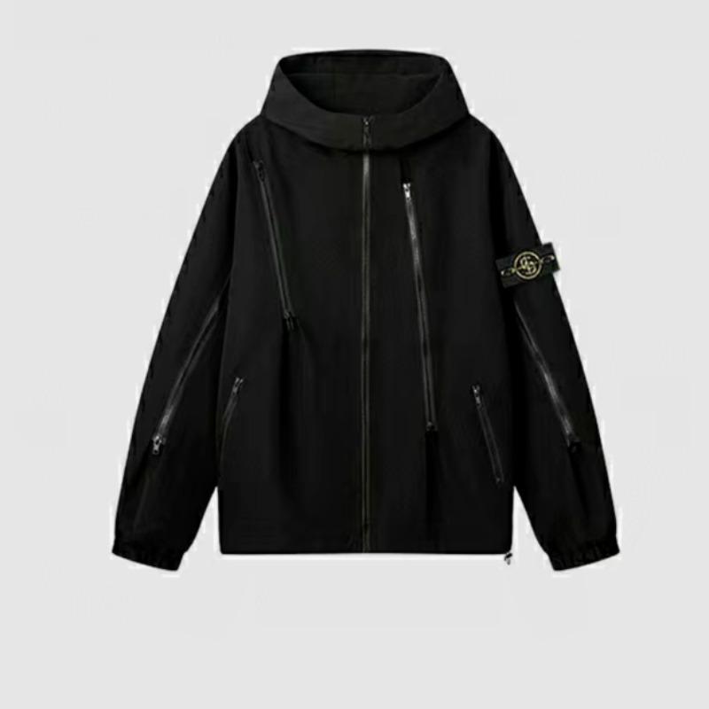 

Men s Black Warrior Hooded Jacket by Sang Yan - New Loose-Fit, Functional Style for Autumn/Winter. Medium чорний