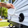 Water-tight RV Filling Nozzle Fresh Water Tank Funnel, 3D Printed Trailer Inlet Splash-proof Funnel with Wide Mouth, Compatible Standard Port