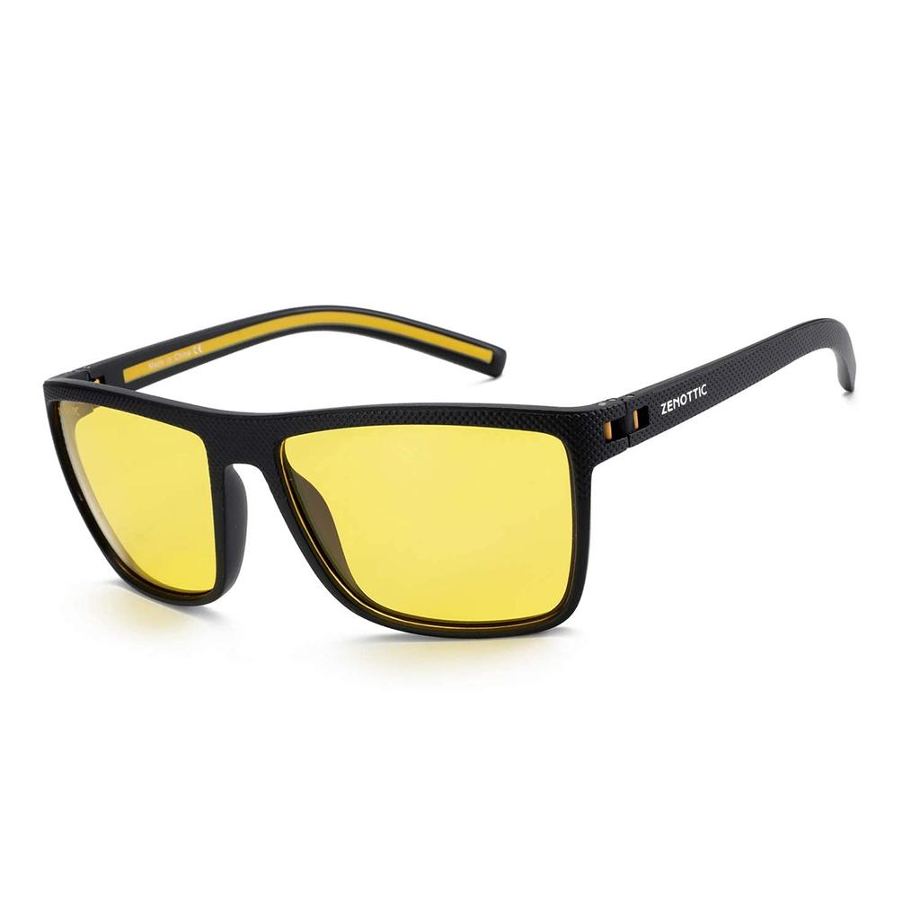 Polarisierte Sonnenbrillenblende für Damen Herren Leichter TR90-Rahmen UV400-Schutz Quadratische Sonnenbrille