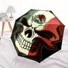 1pc Skull Flag Automatic Open/Close Umbrella Sturdy Iron Frame, Compact Travel Umbrella, Intricate Design Umbrella a0829061