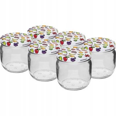 Glass Jar with Screw Cap TO Fi826 370ml 6 Pcs