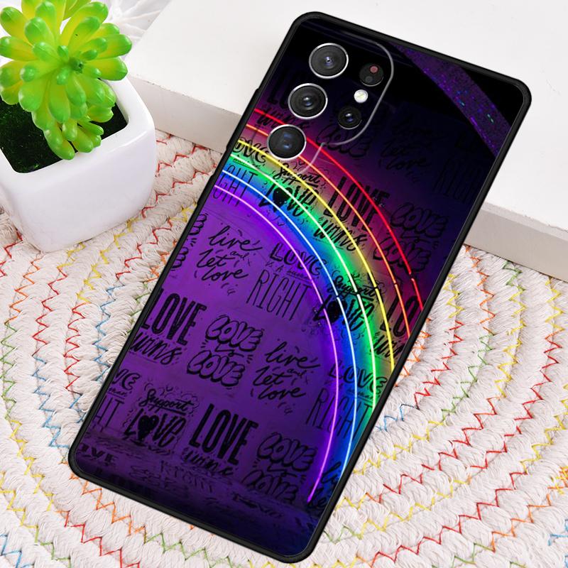LGBT Pride Love Silicone Phone Case For Samsung Galaxy note 10 pro S26 S25 S24 S23 S22 S21 Plus S25Ultra Capa Cover