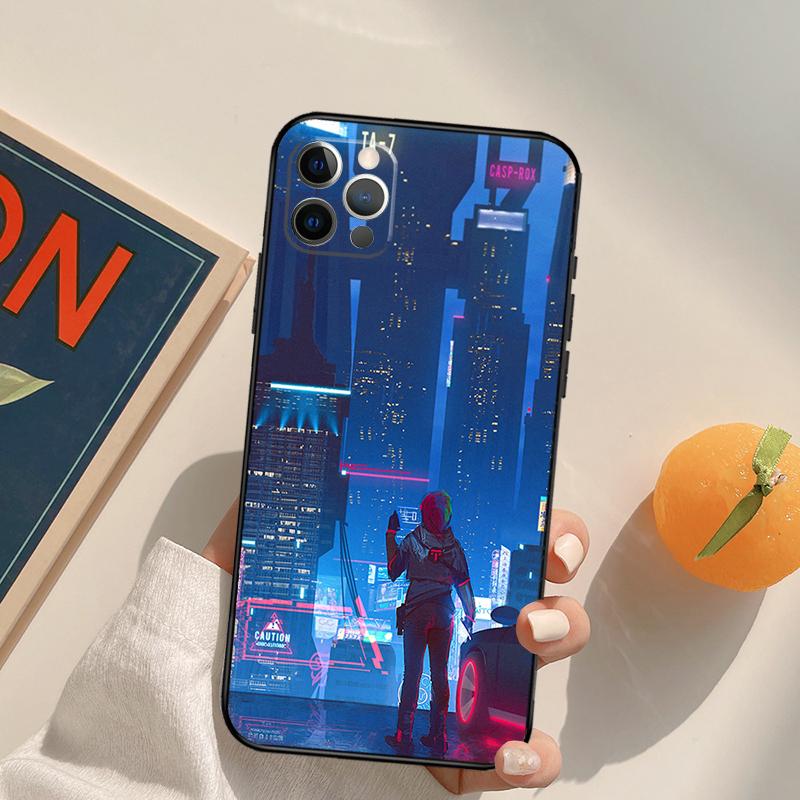 Cyberpunks Cover Case For iPhone 16 15 14 13 12 11 Pro Max XS XR X 12 13 Mini 16 15 Plus Fundas