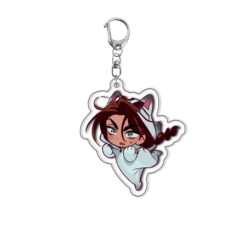 

Kawaii Anime LucaHyuna MiziSua Figure Cute Acrylic Keychain Decoration Cartoon Students Christmas Bag Charm Jewelry Gifts Toys about 5cm