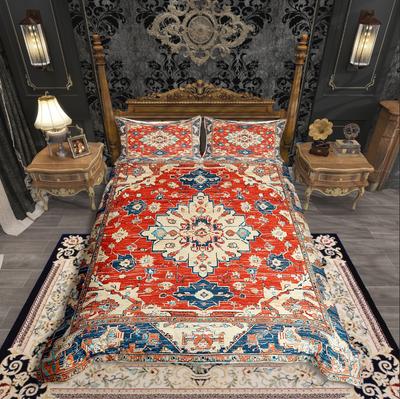 Homewish Bohemian Damask Duvet Cover SetTraditional Flower For Teens Bedding SetSouthwestern Mandala Comforter Cover Set