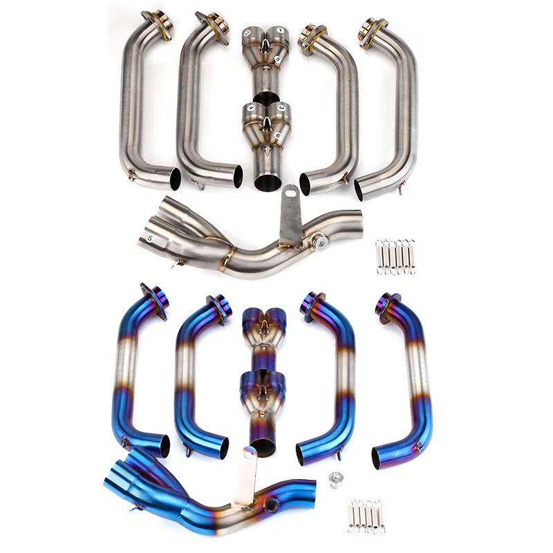 2006-2016 Yamaha YZF-R6 Modified Front Exhaust, Connects to Original Rear