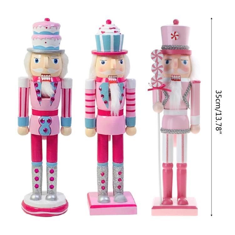 14 Inch Christmas Nutcracker Soldier Figurine Puppet Toy Home Decor New Year