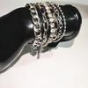 Hot-selling retro creative multi-element chain jewelry femininity versatile claw chain brick multi-layer bracelet set