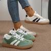 Flat Bottomed German Training Shoes for Women, Plus Size Sports Board Shoes for Spring and Autumn, Fashionable and Casual White Shoes for Women