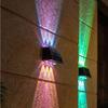 Warm/White/RGB Lights 4/6/8 LED Solar Light Up and Down Automatic Outdoor Lighting  Decor