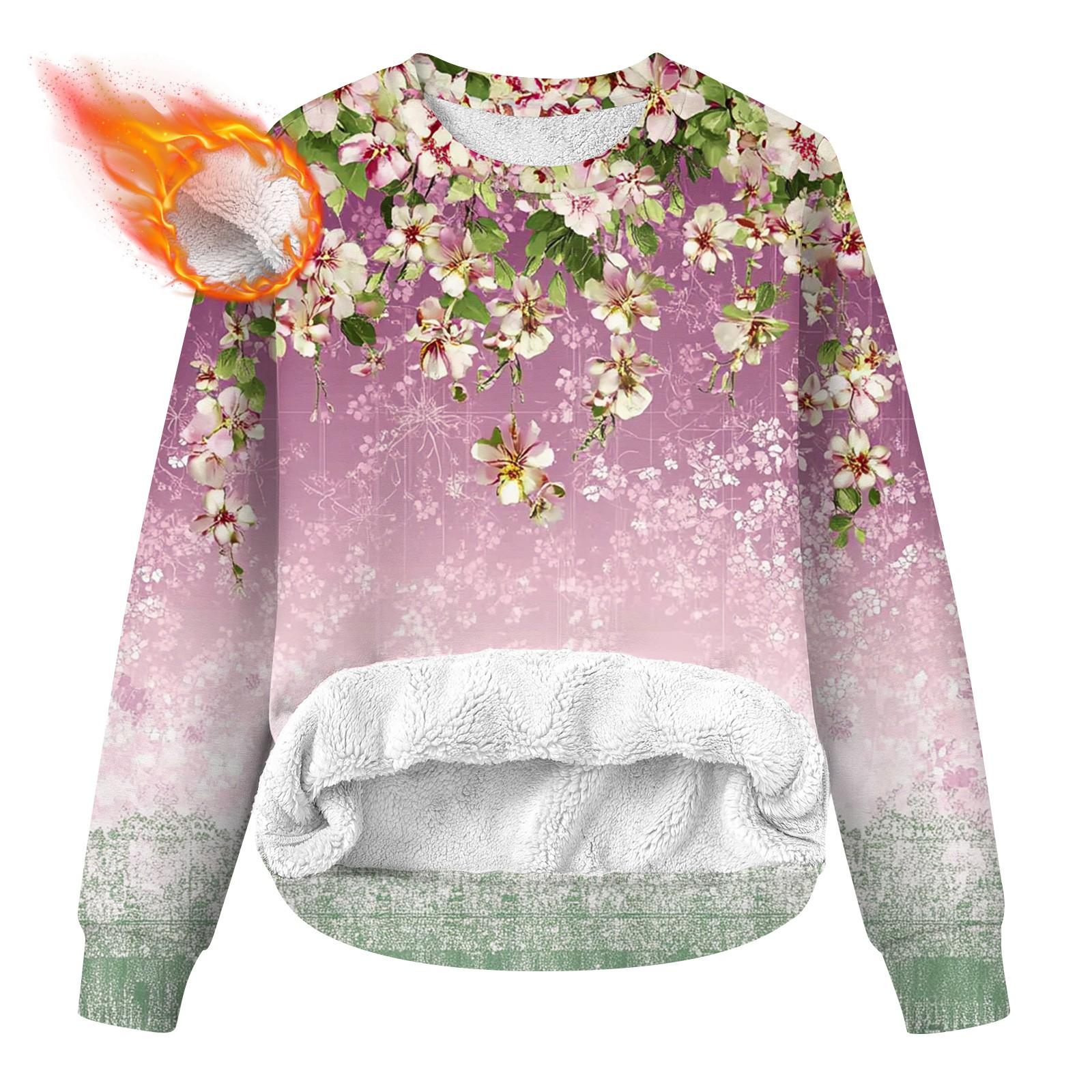 

Женская повседневная модная толстовка с круглым вырезом и принтом из бархата XL