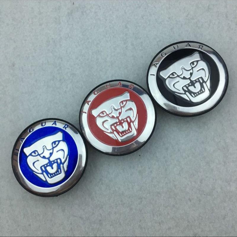 Elegant 4pcs Set Jaguar Wheel Hub Caps Logo Rim 59mm Cover Emblem Cap In Premium Quality