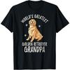 World's Greatest Golden Retriever Grandpa Funny Dog Lover T-Shirt