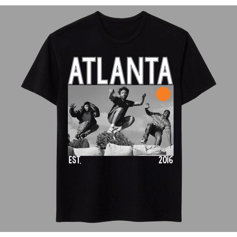 Atlanta Tv Series American Tv Tshirt Summer Unisex Loose And Breathable Cotton Tshirt Top S