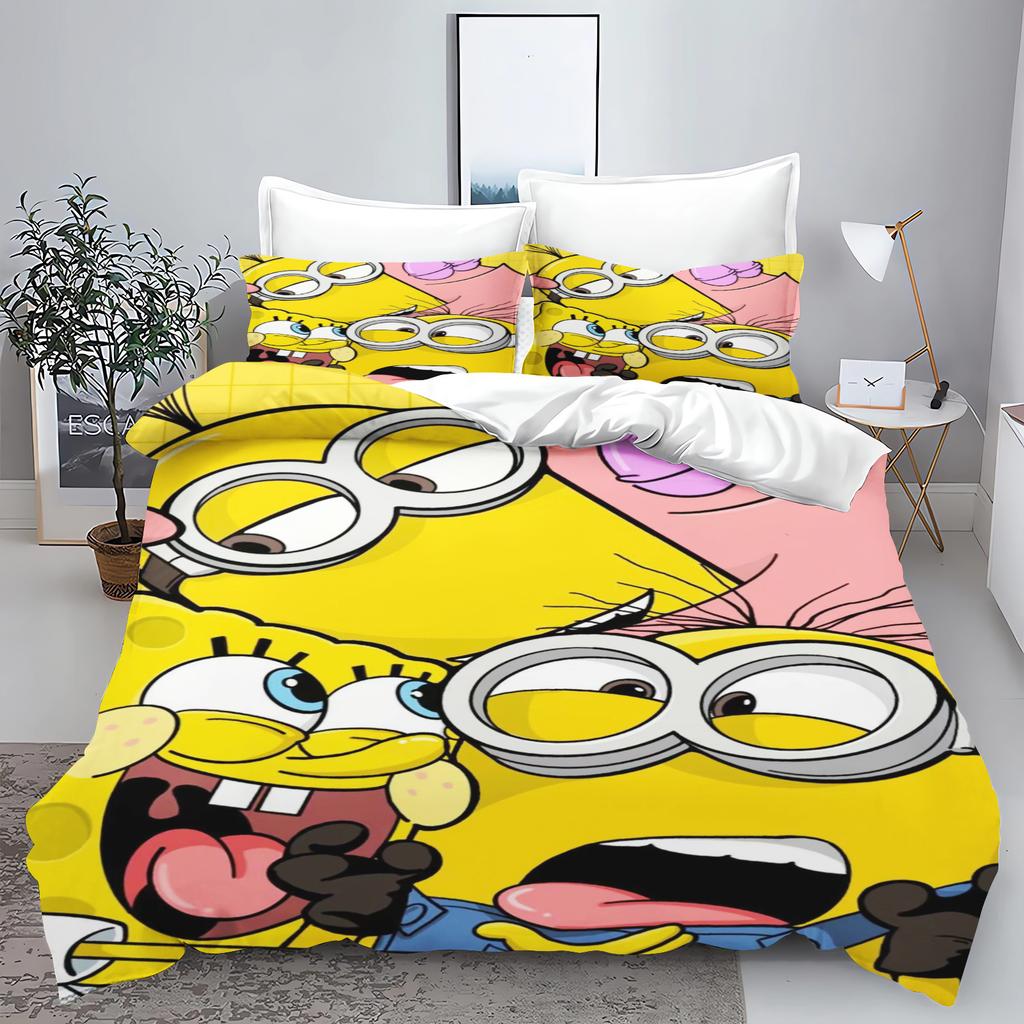 Duvet Cover Peanuts Series Set Comforter Bedding 3d Children'S Bedding Set 3-Piece 1 Quilt Cover King Size