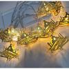 Indoor LED Moon & Star Iron Art String Lights for Eid al-Adha Decor
