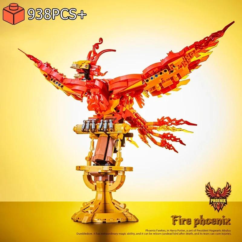 Technical Fire Phoenix Building blocks Kit MOC Assembly Bricks DIY tabletop decorations Model birthday Christmas Gift