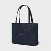 Clover Heart Big Canvas Tote Bag Navy