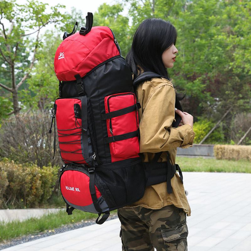 Waterproof 90L Large Capacity Travel Backpack for Outdoor Sports, Mountaineering, Camping, and Hiking
